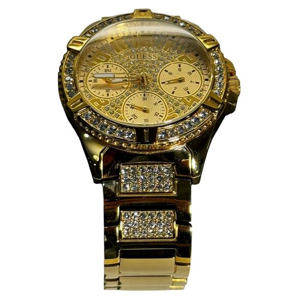 GUESS Unisex Gold-Tone Stainless Steel Bracelet Watch 40mm - Picture 6 of 13